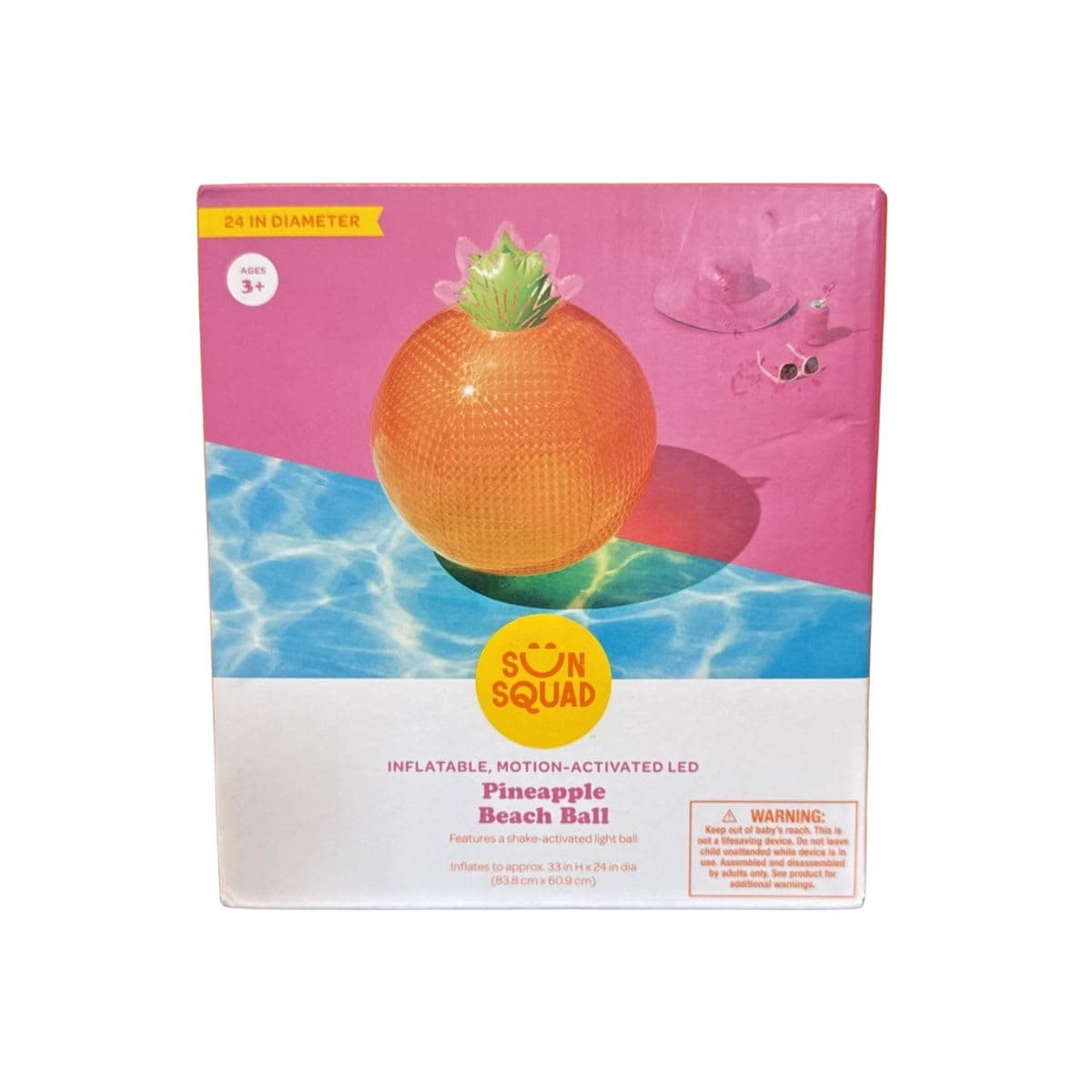 Pineapple Light Up Beach Ball thumbnail 3