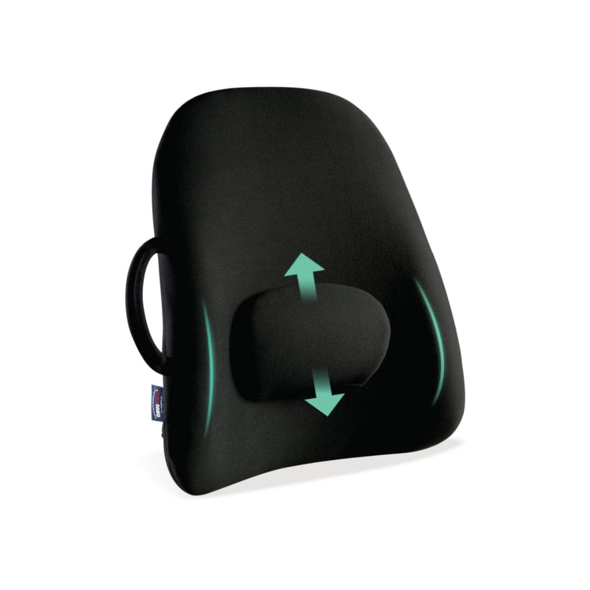 ObusForme Lowback Backrest Support - Lower Back Padded Seat Cushion and Lumbar Support Pillow, Portable Posture Support with Soft and Durable Foam