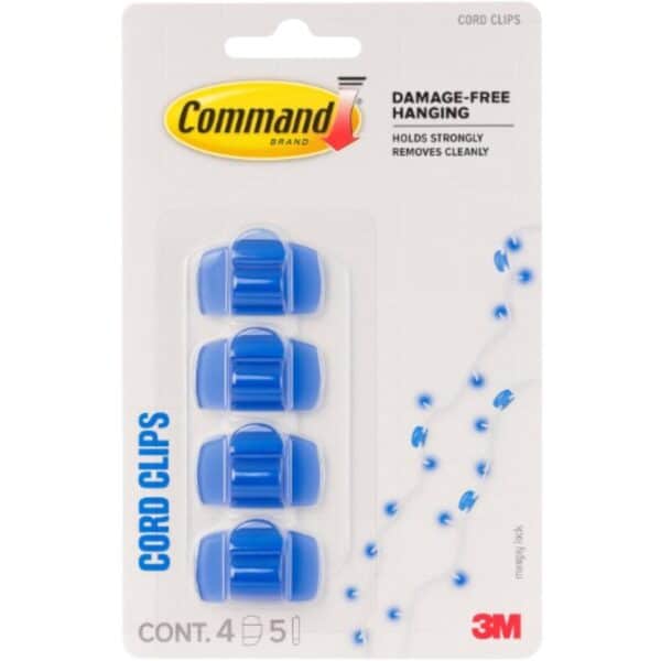 2 x Command Cord Clips, 3M 4pcs