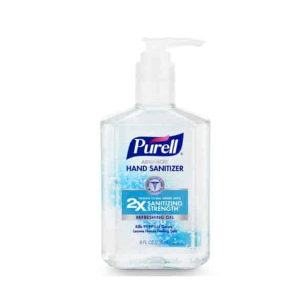 2 x Purell Hand Sanitizer, 8Floz 236 mL.
