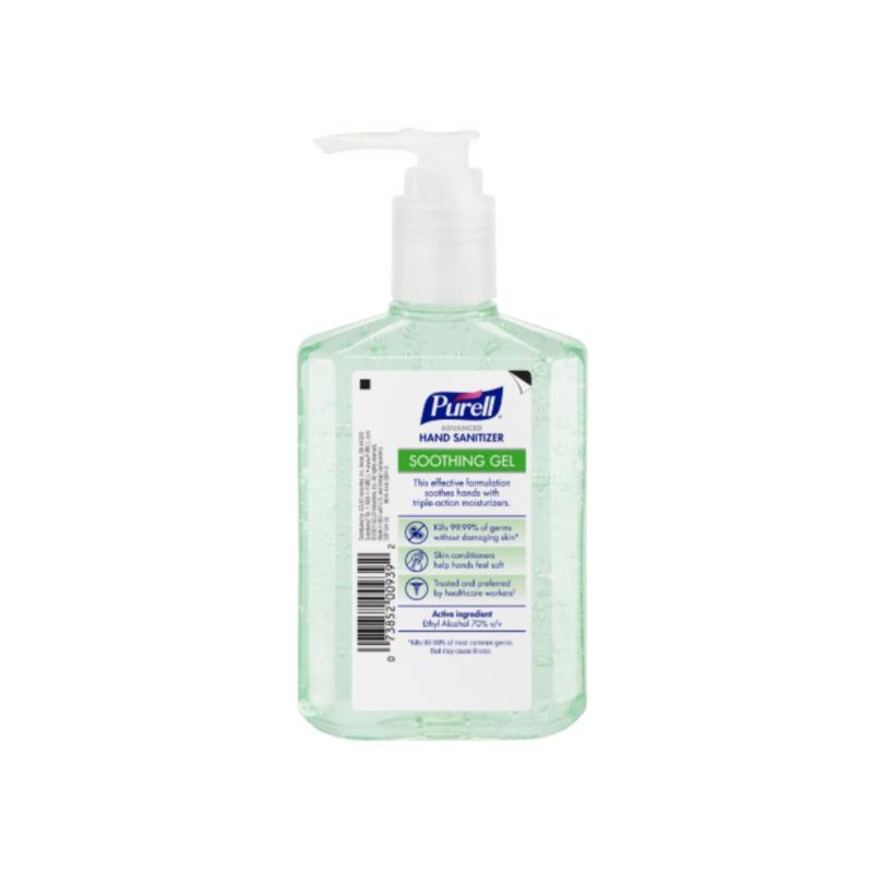 Purell Hand Sanitizer soothing gel 8FLoz, 236mL. 2 x Purell Hand Sanitizer soothing gel 8FLoz, 236mL