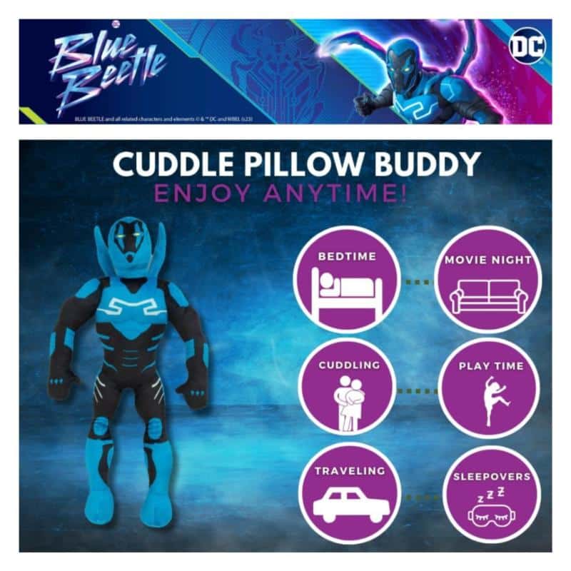 Blue Beetle Cuddle Pillow, 1 count Turbo Value | Pay4more Blue Beetle Cuddle Pillow, 1 count