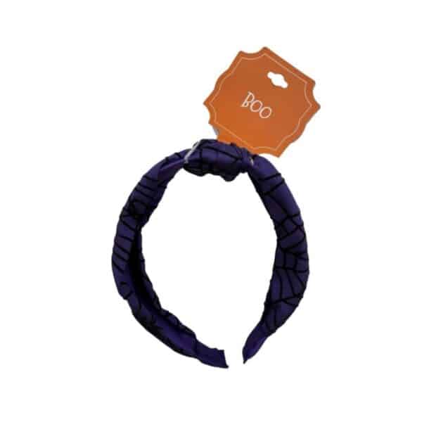 Boo Purple Spiderweb Halloween Headband