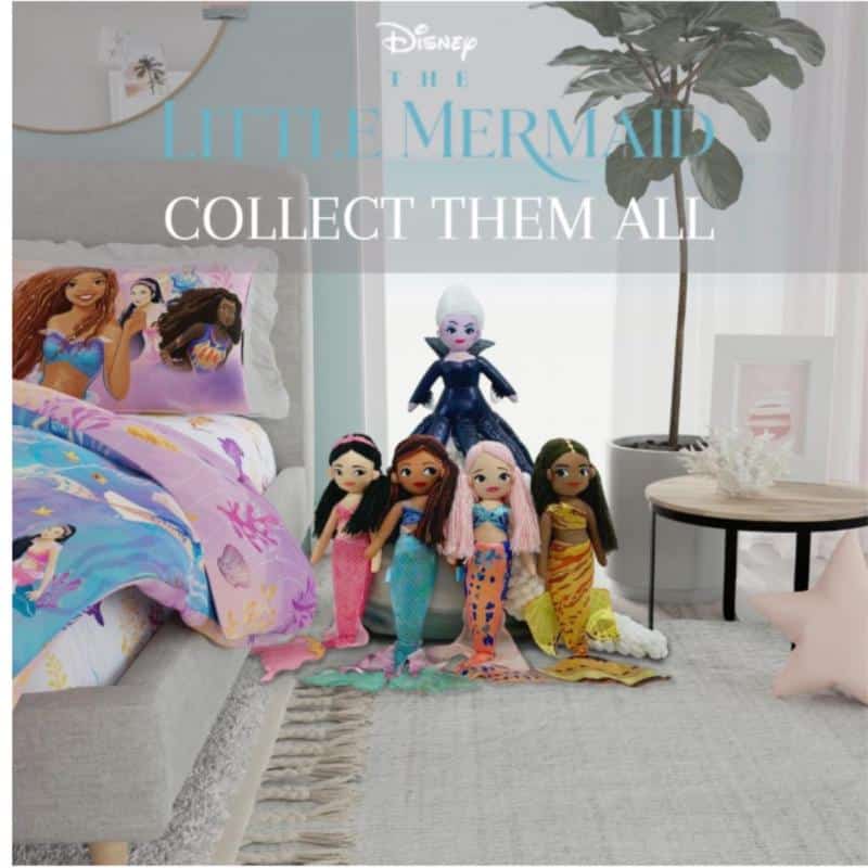 Disney The Little Mermaid Ariel pillow Premium Value | Disney The Little Mermaid Ariel pillow