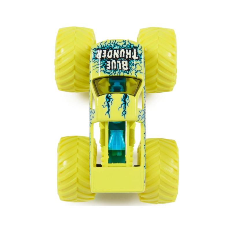 Monster Jam, Official Blue Thunder Monster Truck, Die-Cast Monster Jam, Official Blue Thunder Monster Truck, Die-Cast Vehicle, 1:64 Scale, Kids Toys for Boys Ages 3 and up