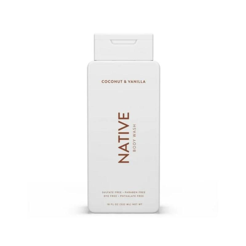 Native Coconut & Vanilla Body Wash, Sulfate Free, Paraben Native Coconut & Vanilla Body Wash, Sulfate Free, Paraben Free, 532 mL