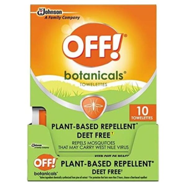 OFF! Botanicals Insect Repellent Towelettes, 1 Pack, 10 ct