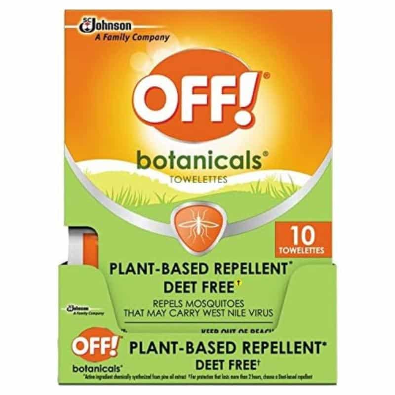 OFF! Botanicals Insect Repellent Towelettes, 1 Pack, 10 ct