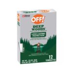 OFF! Deep Woods Insect Repellent Towelettes - 12 Pack