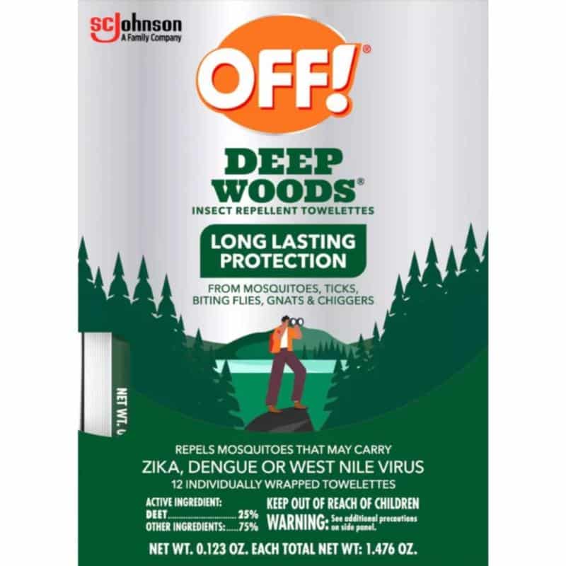 OFF! Deep Woods Insect Repellent Towelettes - 12 Pack OFF! Deep Woods Insect Repellent Towelettes - 12 Pack