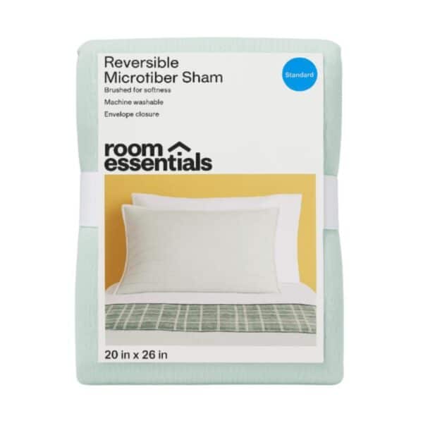 Room Essentials Reversible Microfiber Sham