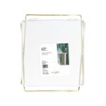 U Brands Mesh Locker Shelf Organizer - White & Gold