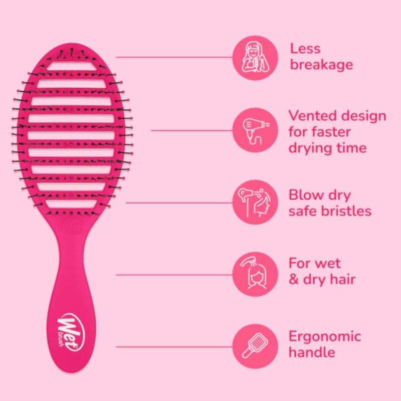 Wet Brush B810R-PK Wet Brush Speed Dry Hair Brush Pink, Pink Wet Brush B810R-PK Wet Brush Speed Dry Hair Brush Pink, Pink