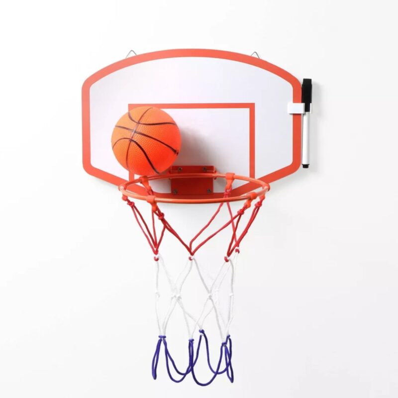memo board with playful basketball design and smooth writing surface