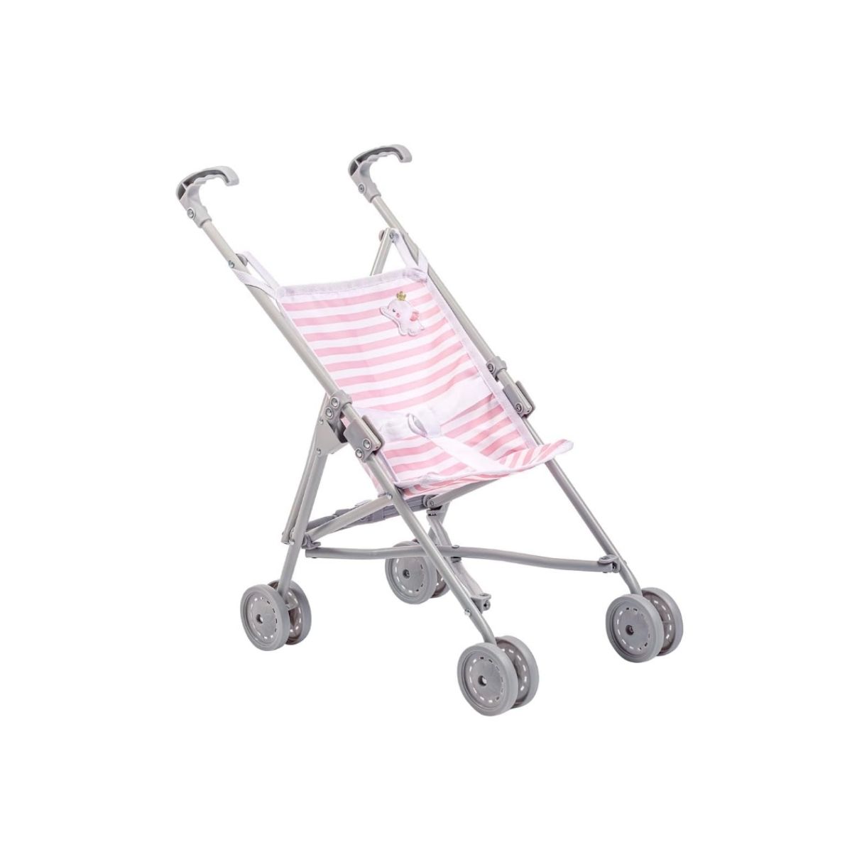 Umbrella Baby Doll Stroller - Jc Pink Jc umbrella baby doll stroller in pink and white striped seat